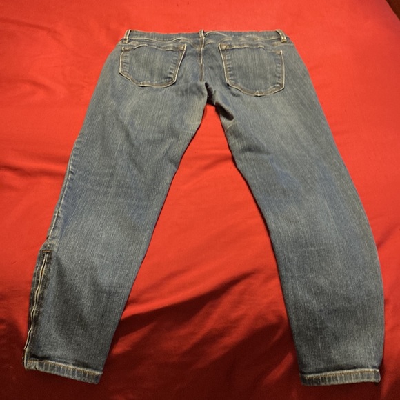 Anne Taylor Loft cropped skinny ankle length jeans, stretch - Picture 2 of 4